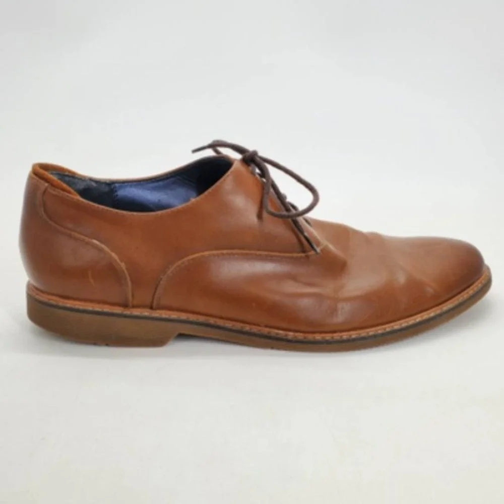 Steve Madden‎ Oxfords Mens P-Ollie Brown 10 Leather Dress Shoes Comfort Classic